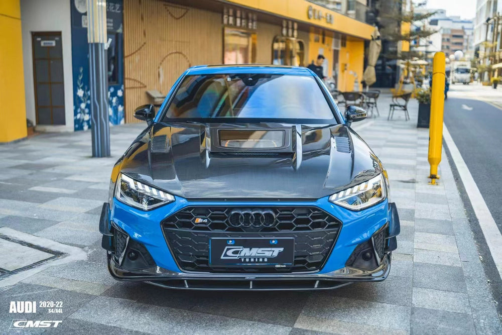 CMST Carbon Fiber Front Lip Splitter for Audi S4 & A4 S-line 2020-ON B9.5