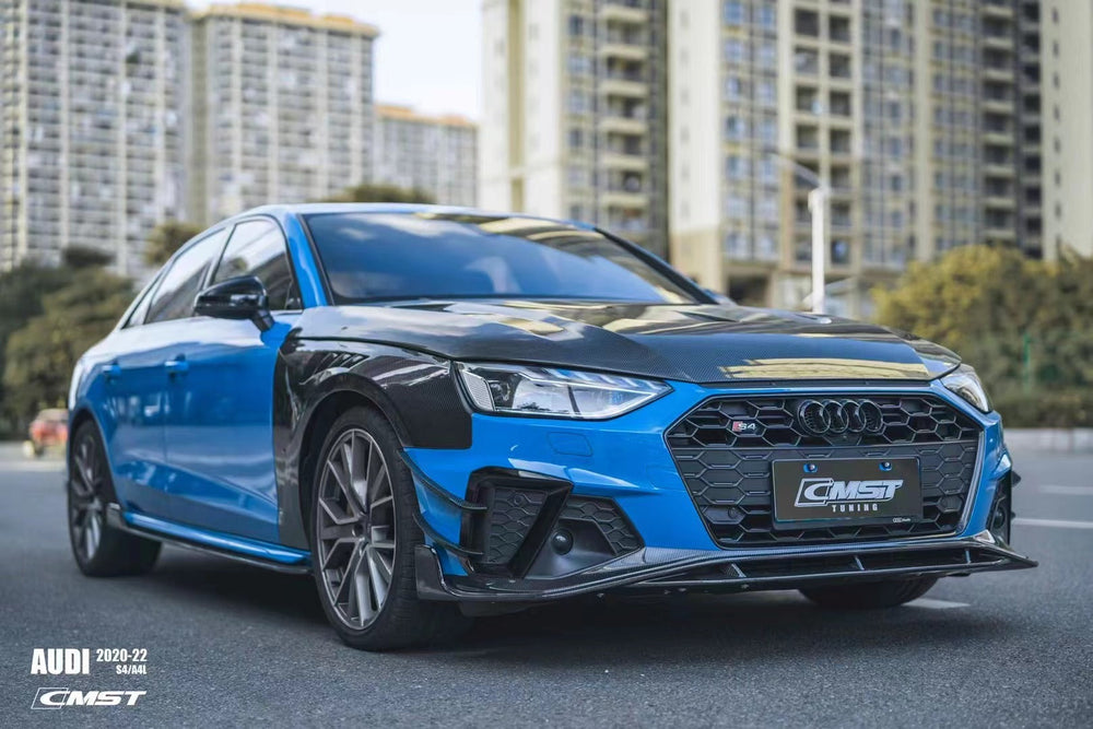 CMST Carbon Fiber Front Lip Splitter for Audi S4 & A4 S-line 2020-ON B9.5