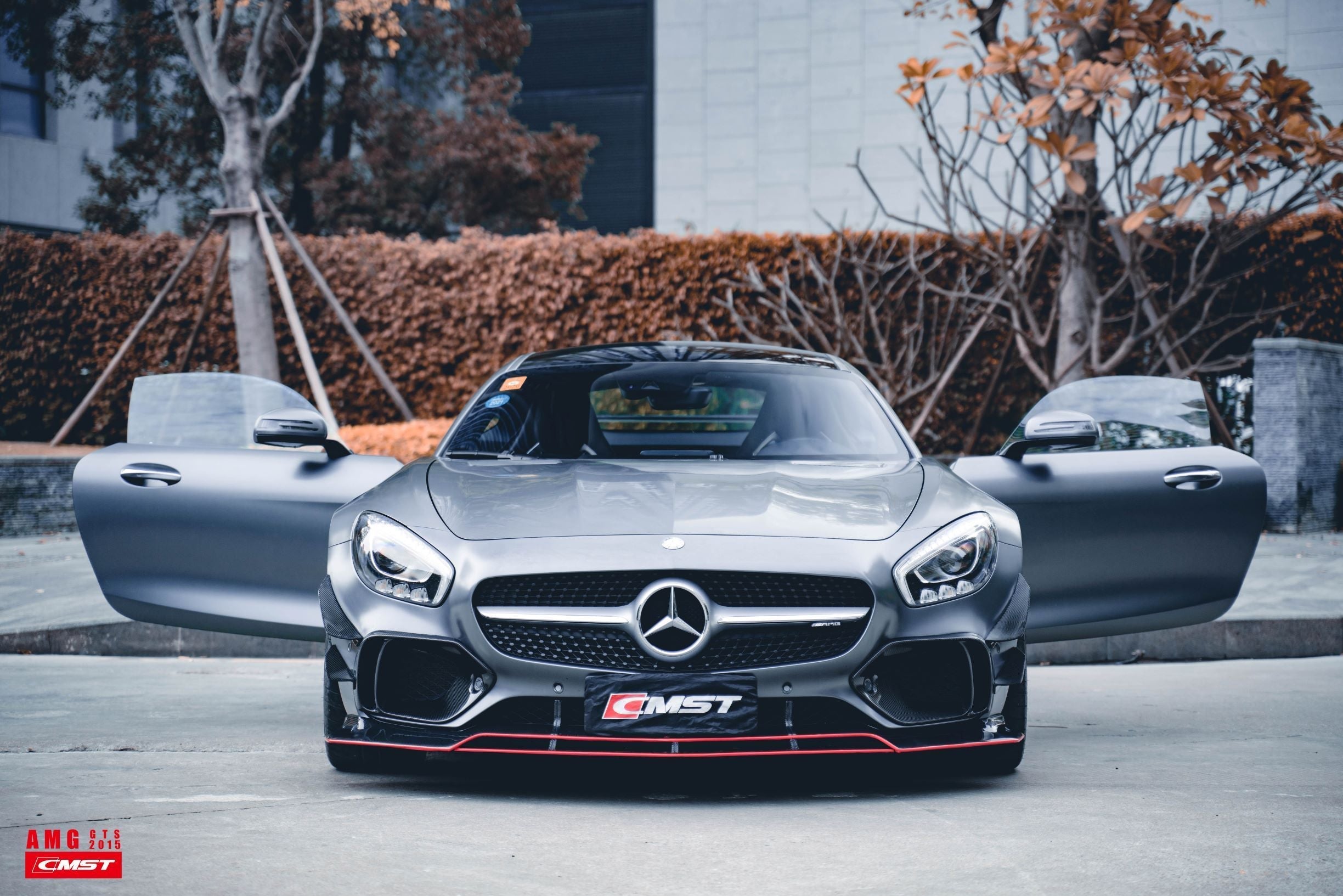 CMST Carbon Fiber Front Lip for Mercedes Benz C190 AMG GT GTS 2015-2017