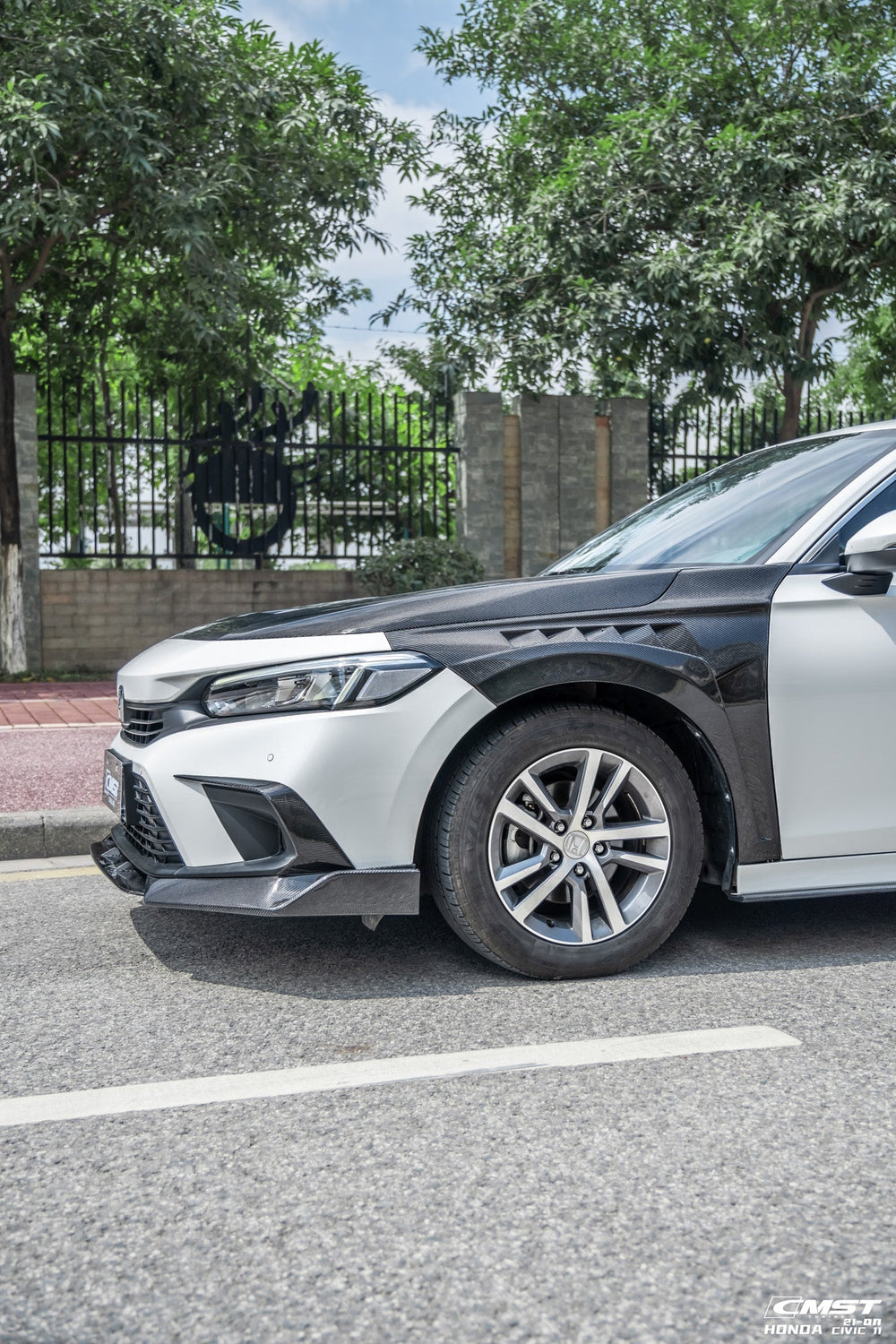 CMST Carbon Fiber Front Fenders for Honda Civic 11th Gen Sedan