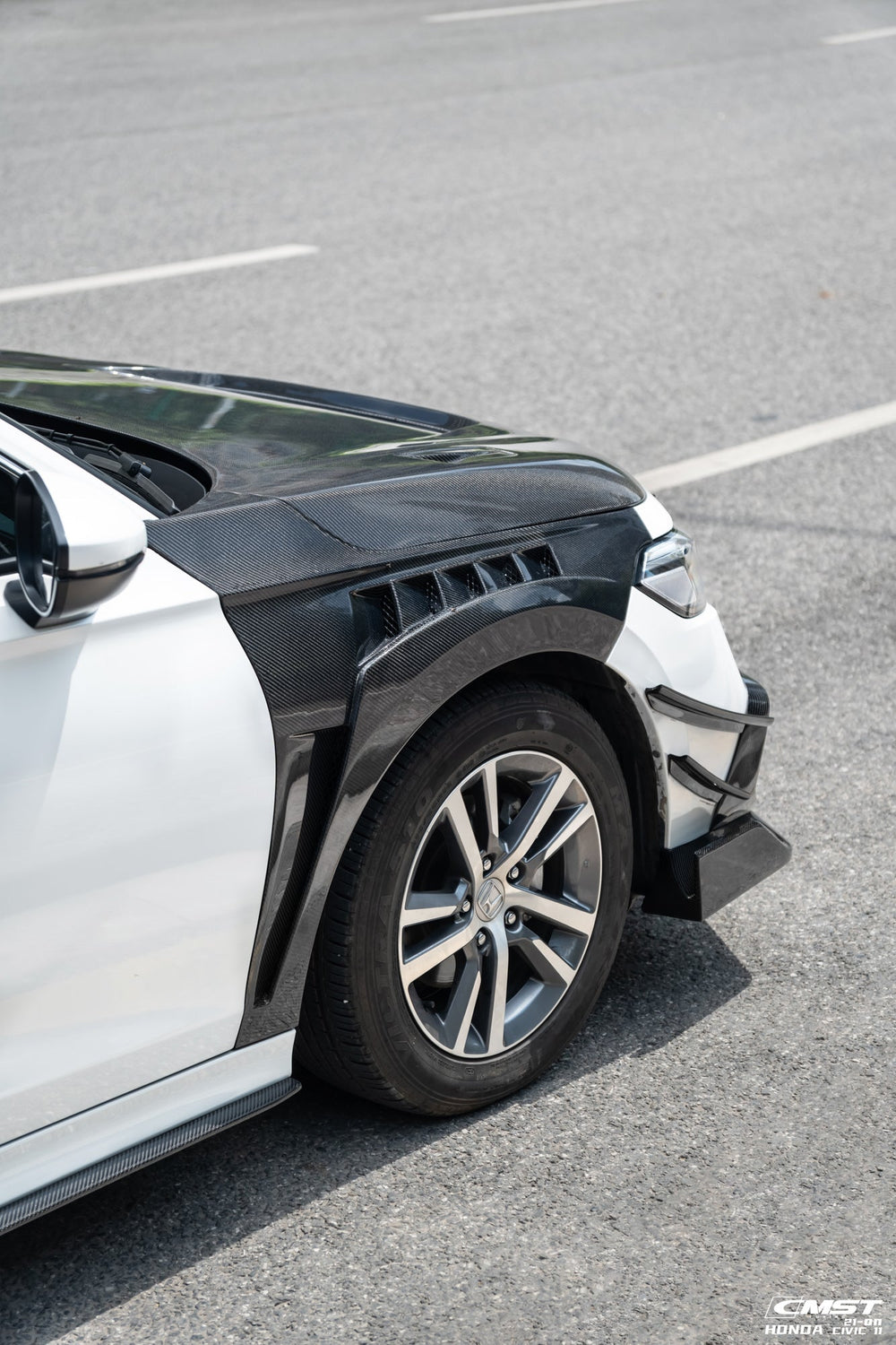 CMST Carbon Fiber Front Fenders for Honda Civic 11th Gen Sedan