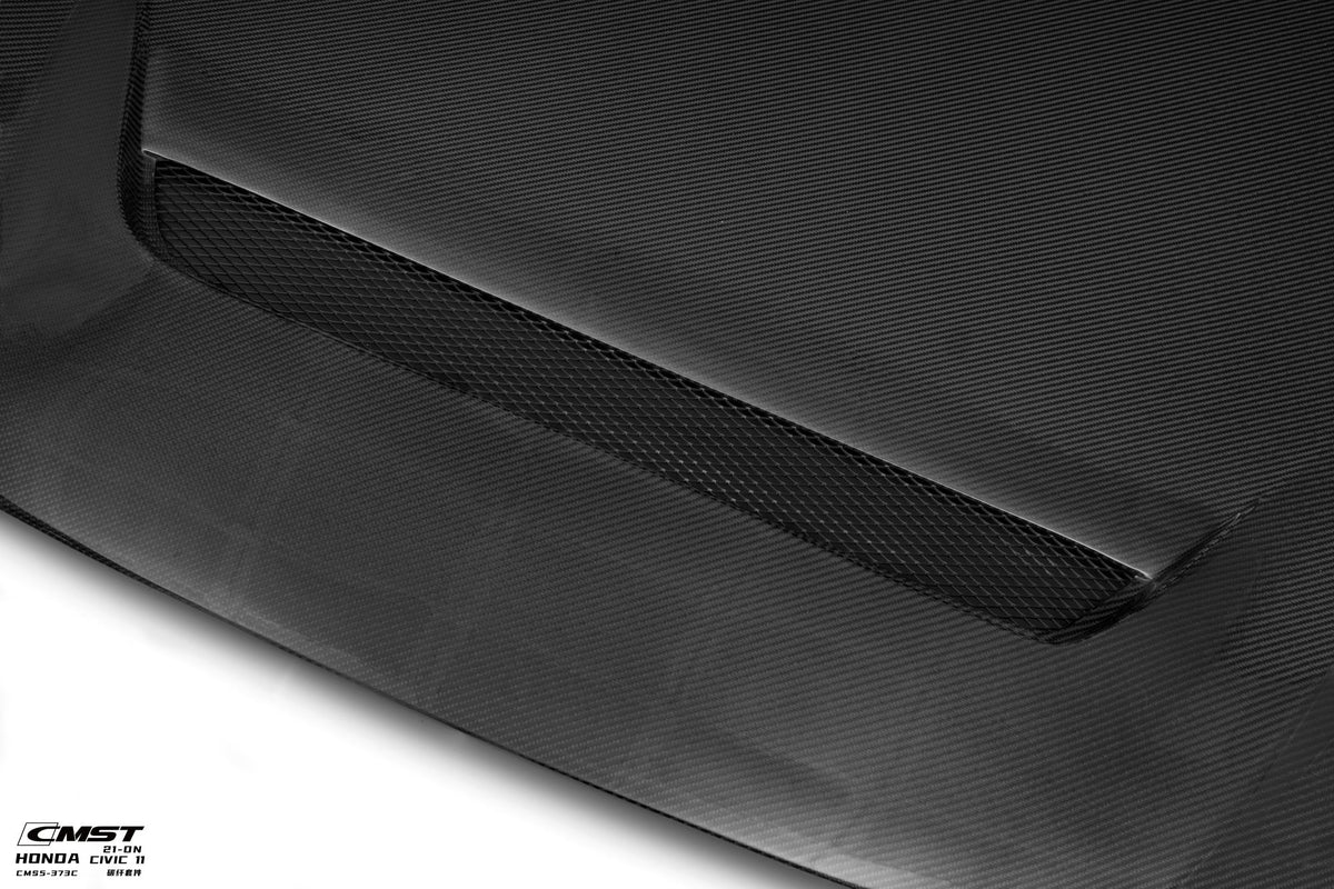 CMST Carbon Fiber Vented Hood Bonnet for Honda Civic 11th Gen Sedan