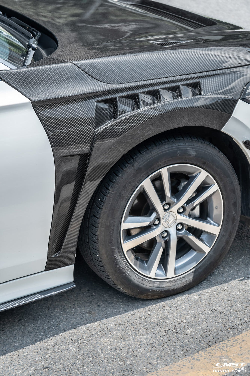 CMST Carbon Fiber Front Fenders for Honda Civic 11th Gen Sedan