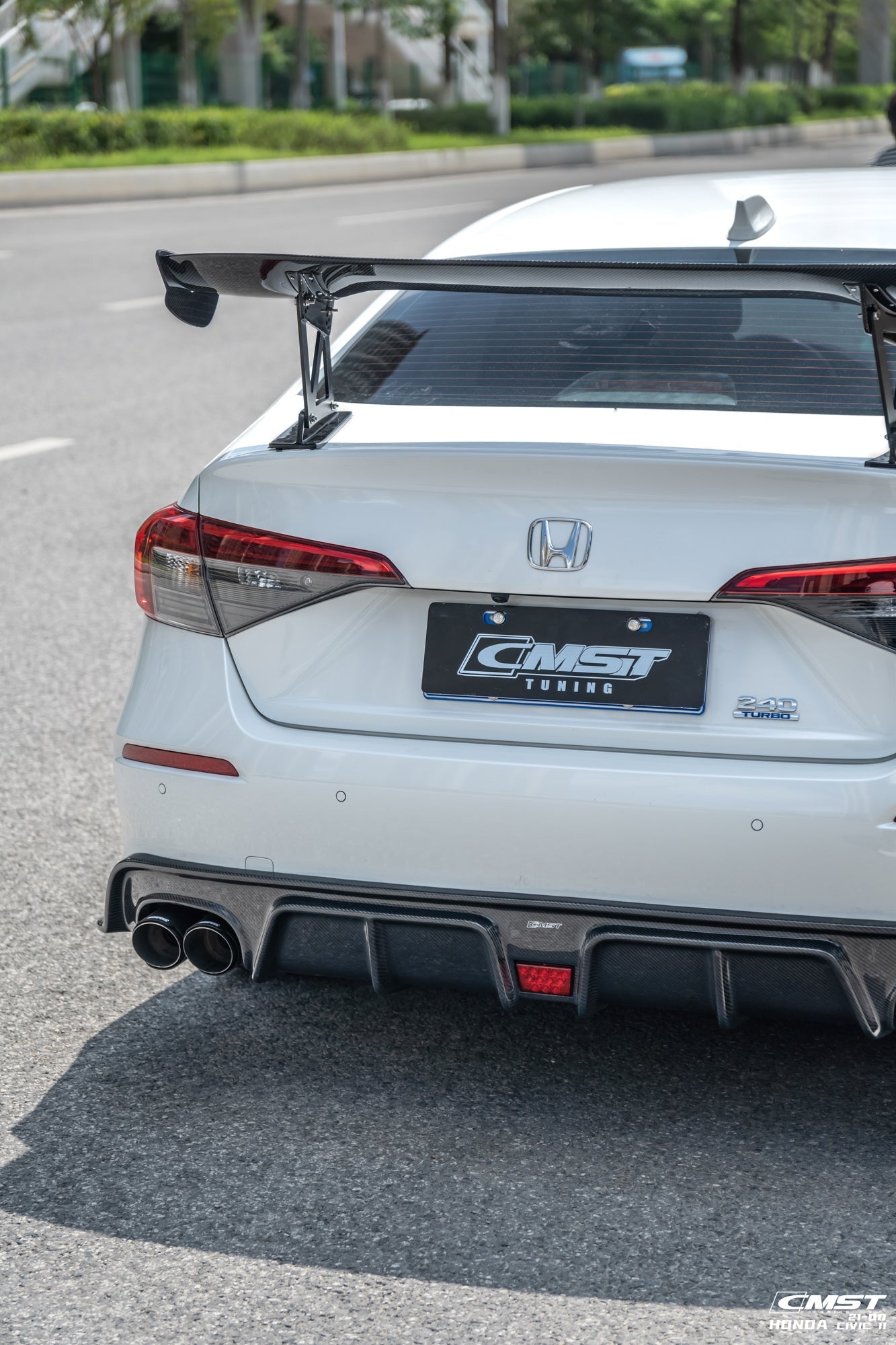 CMST Carbon Fiber Rear Diffuser for Honda Civic 11th Gen Sedan