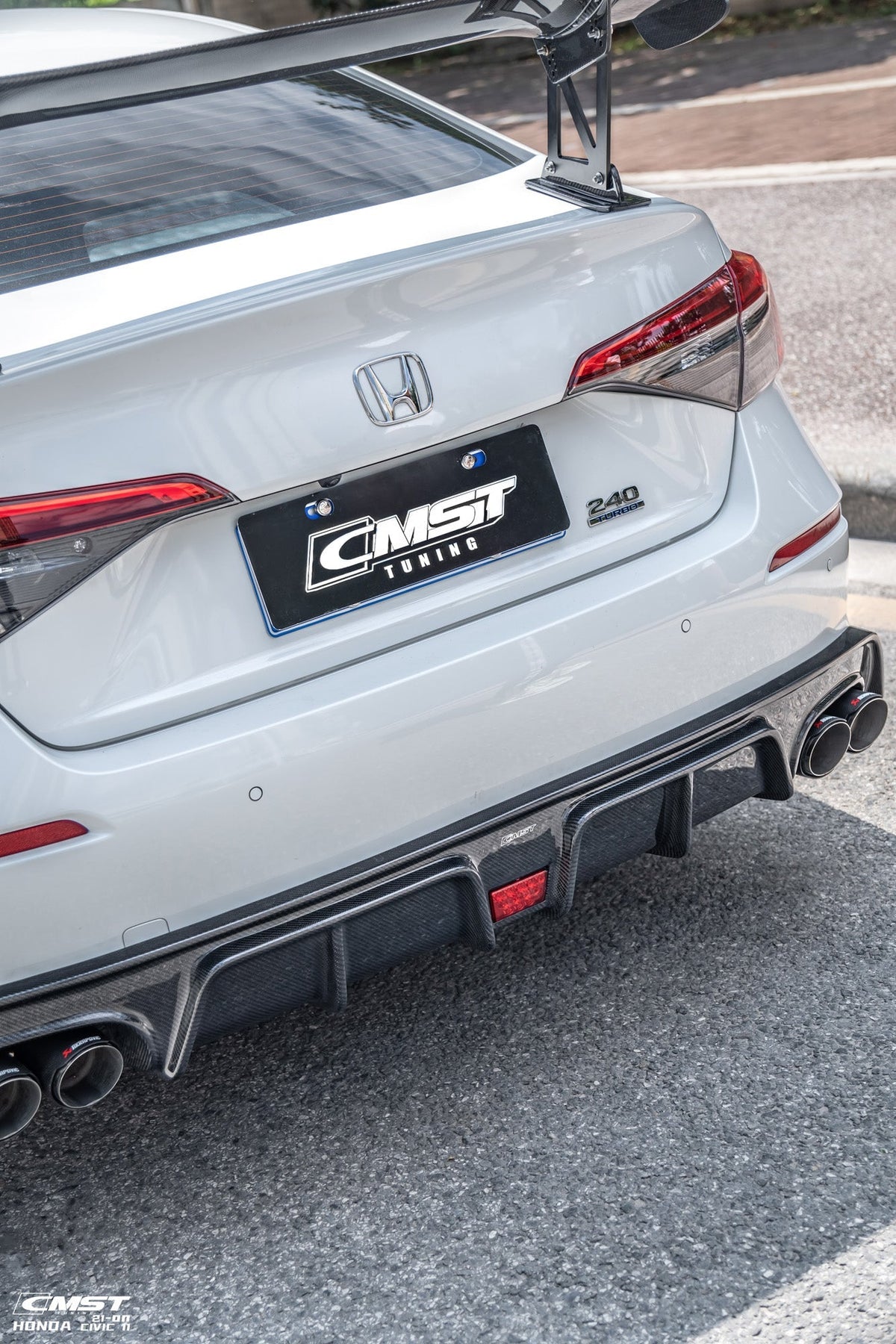 CMST Carbon Fiber Rear Diffuser for Honda Civic 11th Gen Sedan