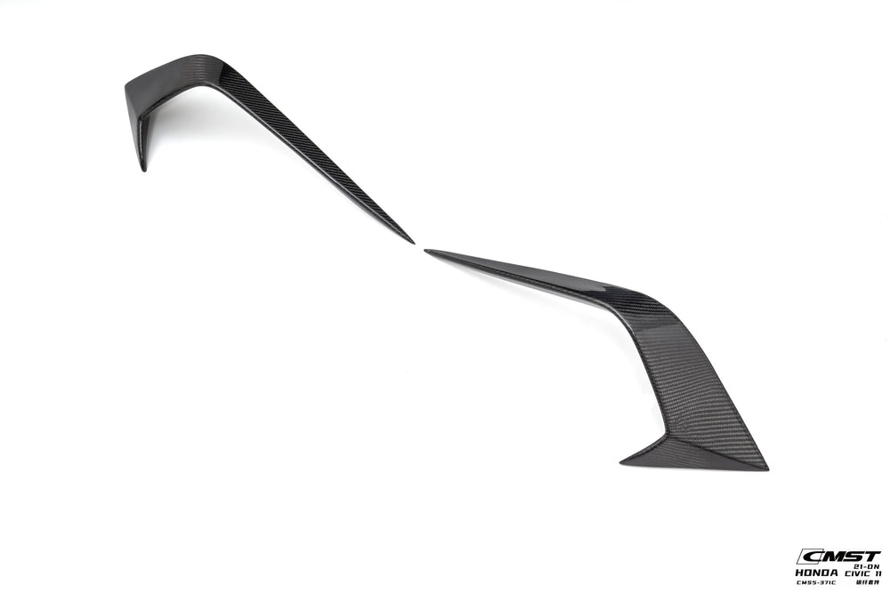 CMST Carbon Fiber Front Bumper Intake Vent Cover for Honda Civic 11th Gen Sedan