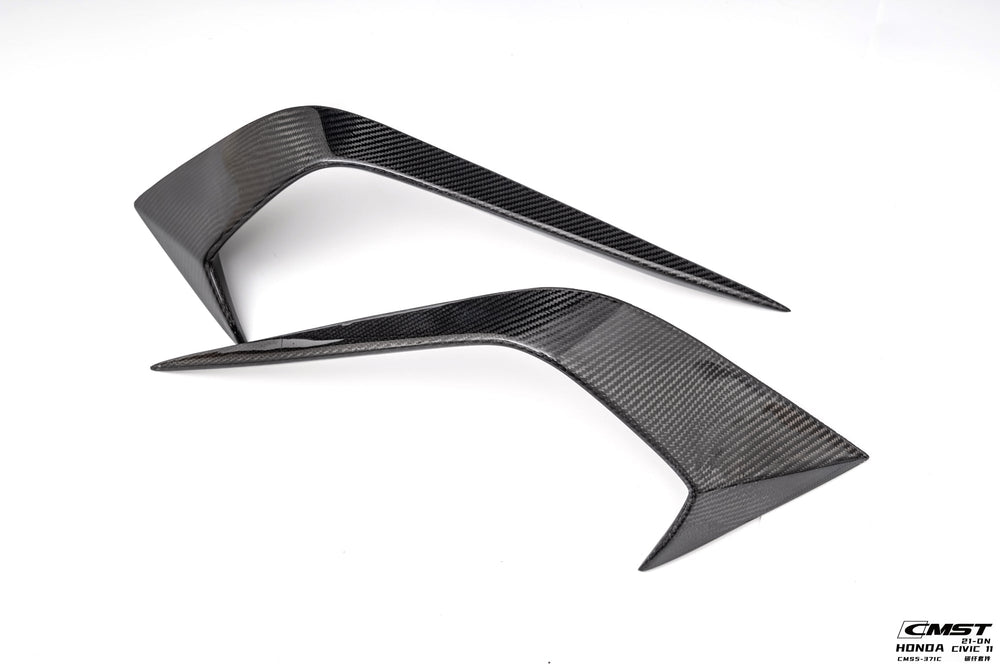 CMST Carbon Fiber Front Bumper Intake Vent Cover for Honda Civic 11th Gen Sedan