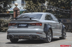 CMST Carbon Fiber Side Skirts Ver.2 for Audi RS3 S3 A3 8V 2013-2020