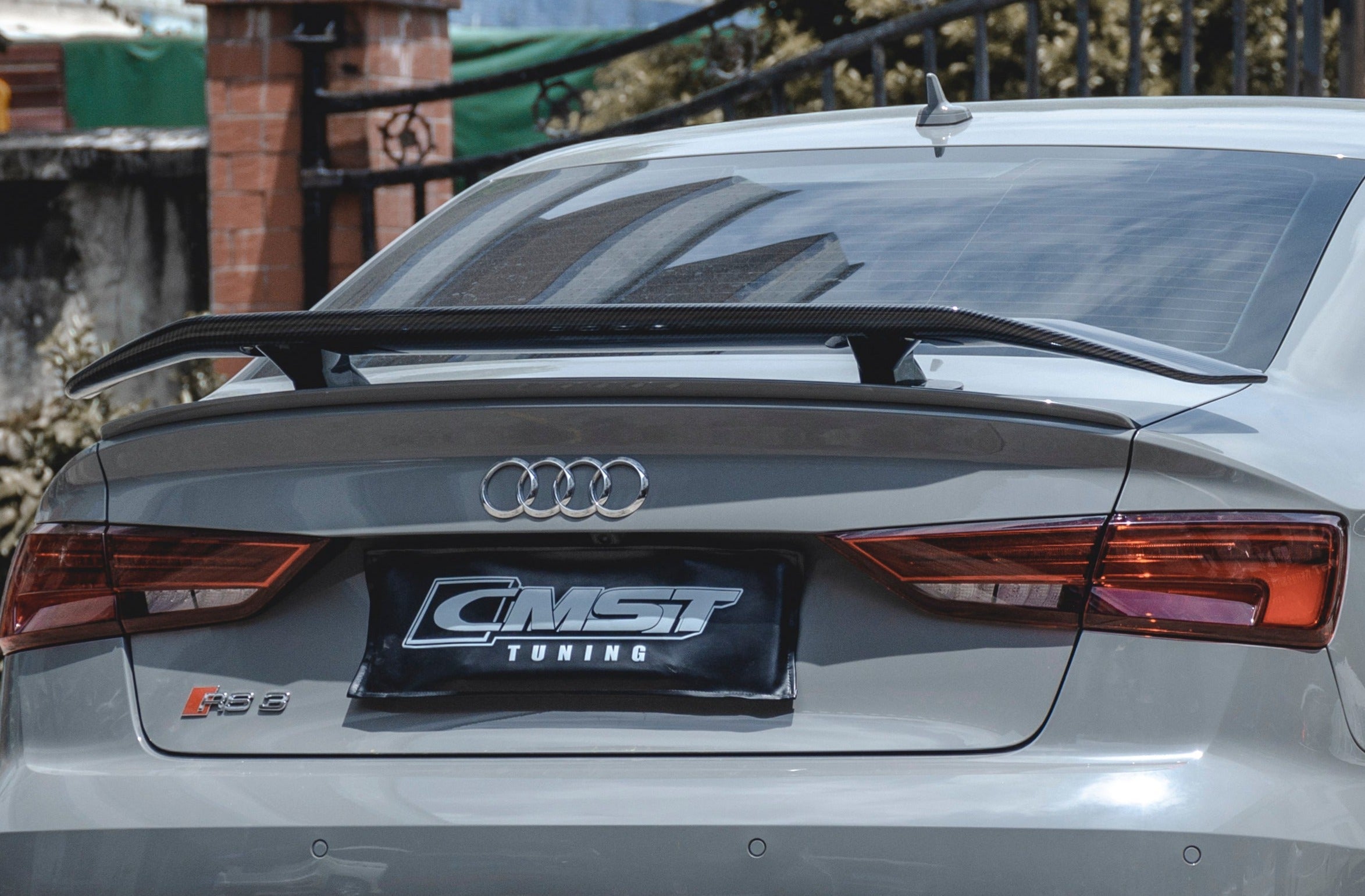 CMST Carbon Fiber Rear Spoiler Wing ver.3 for Audi RS3 2018-2020 & S3 & A3 S Line & A3 2014-2020