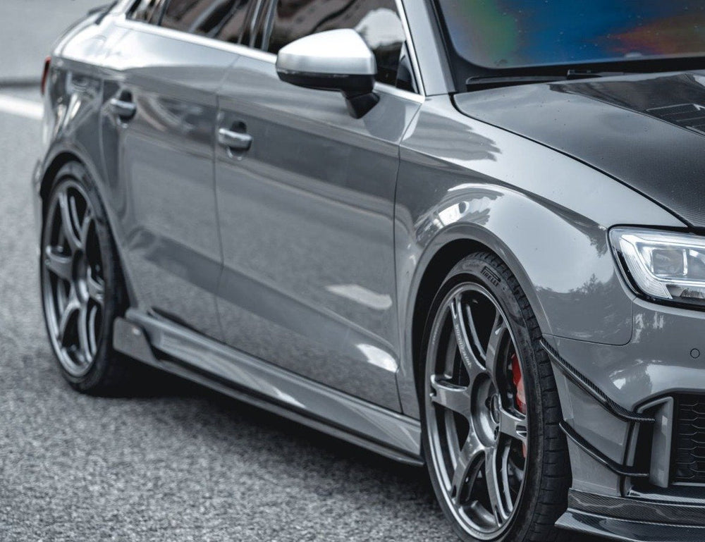CMST Carbon Fiber Side Skirts Ver.2 for Audi RS3 S3 A3 8V 2013-2020