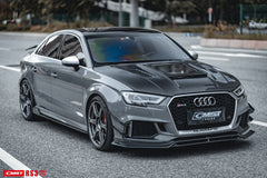 CMST Glass Transparent Carbon Fiber Hood Bonnet Ver.3 for Audi RS3 2018-2020 & 2014-2020 A3 & A3 S Line & S3