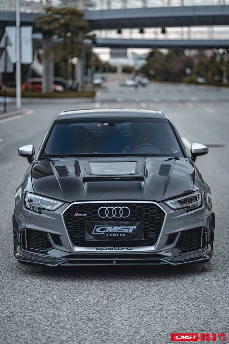 CMST Carbon Fiber Front Bumper Canards for Audi RS3 2018-2020