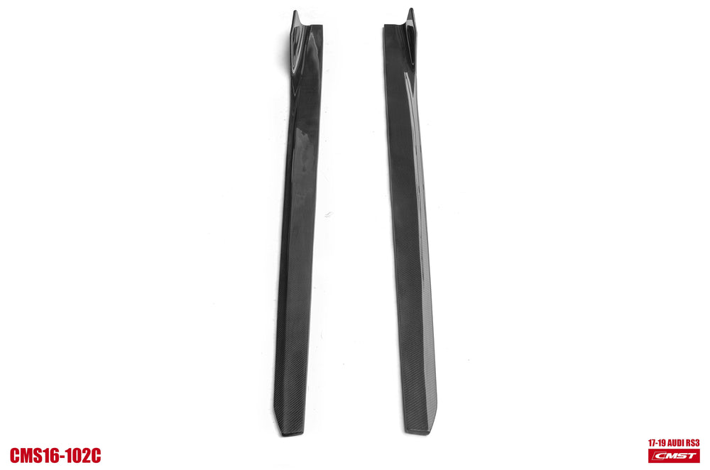 CMST Carbon Fiber Side Skirts Ver.2 for Audi RS3 S3 A3 8V 2013-2020