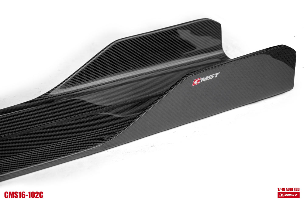 CMST Carbon Fiber Side Skirts Ver.2 for Audi RS3 S3 A3 8V 2013-2020