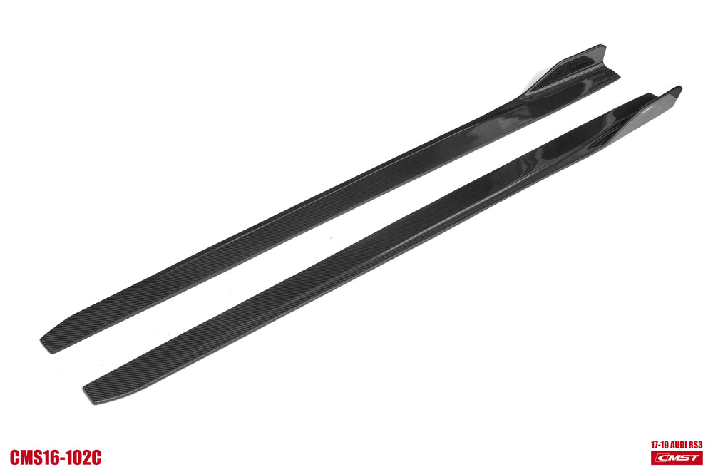CMST Carbon Fiber Side Skirts Ver.2 for Audi RS3 S3 A3 8V 2013-2020