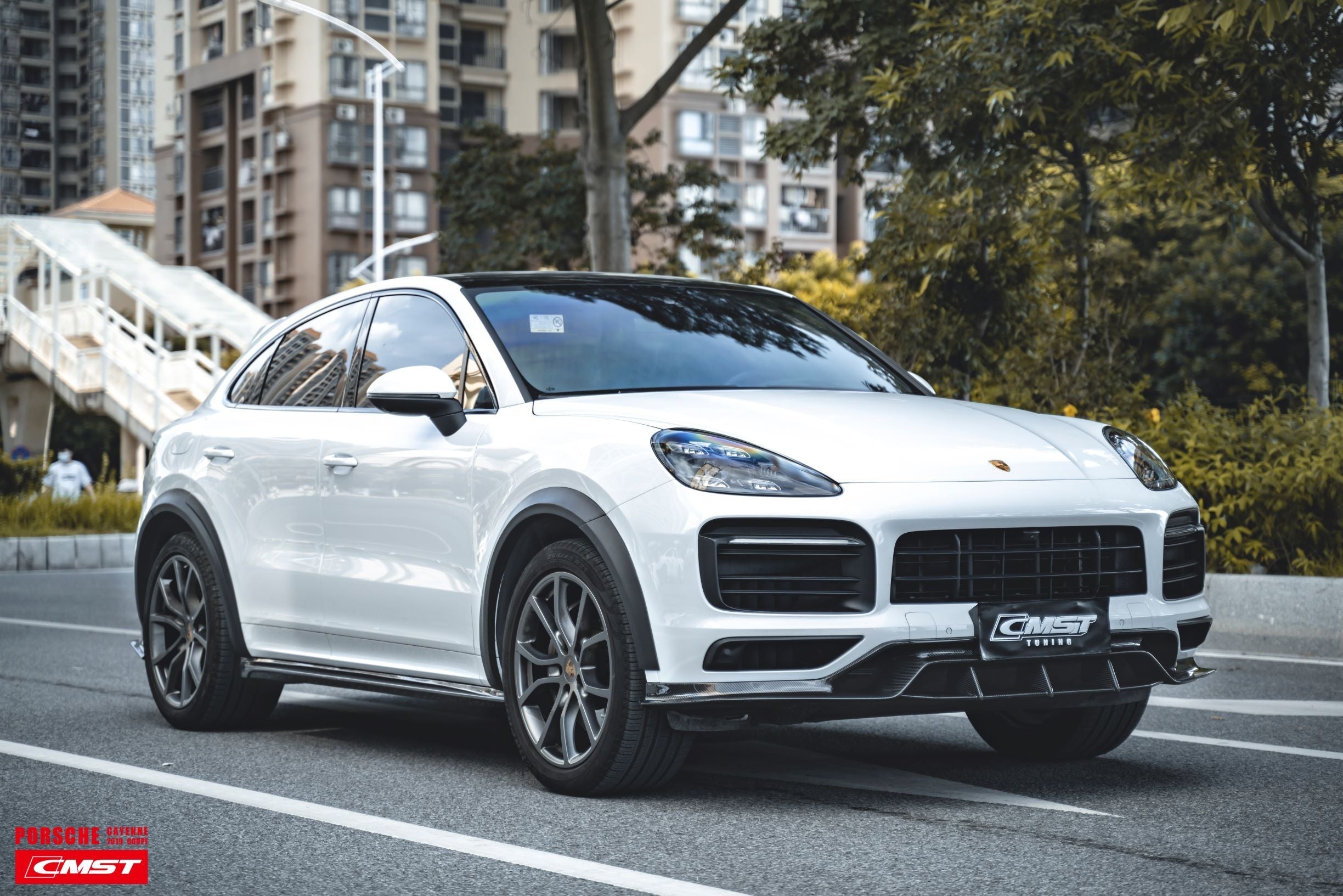 CMST Carbon Fiber Wheel Arches (10 Pcs ) for Porsche Cayenne 9Y0 & Cayenne Coupe 2018-23
