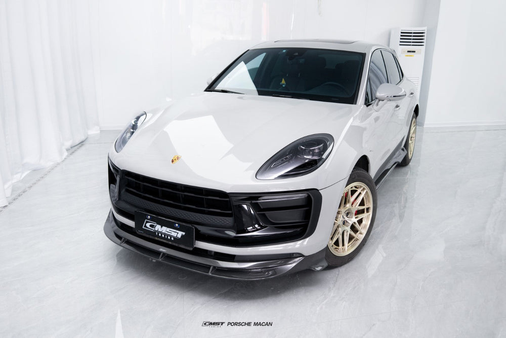 CMST Pre-preg Carbon Fiber Front Splitter for Porsche Macan Base / S / T 2022-ON