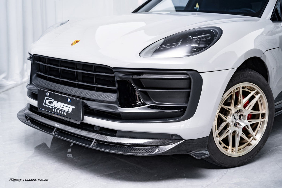 CMST Pre-preg Carbon Fiber Front Splitter for Porsche Macan Base / S / T 2022-ON