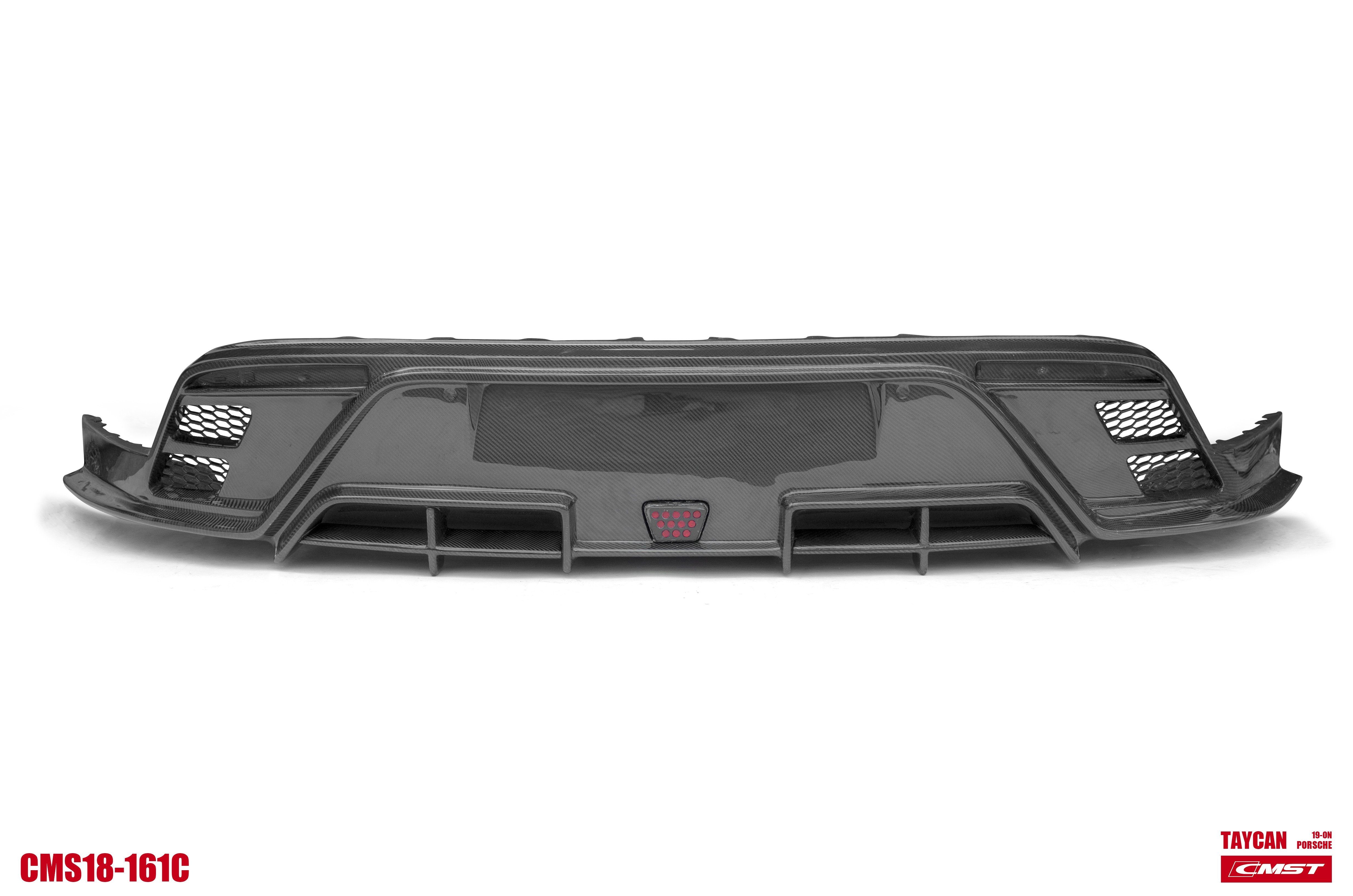 CMST Carbon Fiber Rear Diffuser & Canards for Porsche Taycan Base & 4S