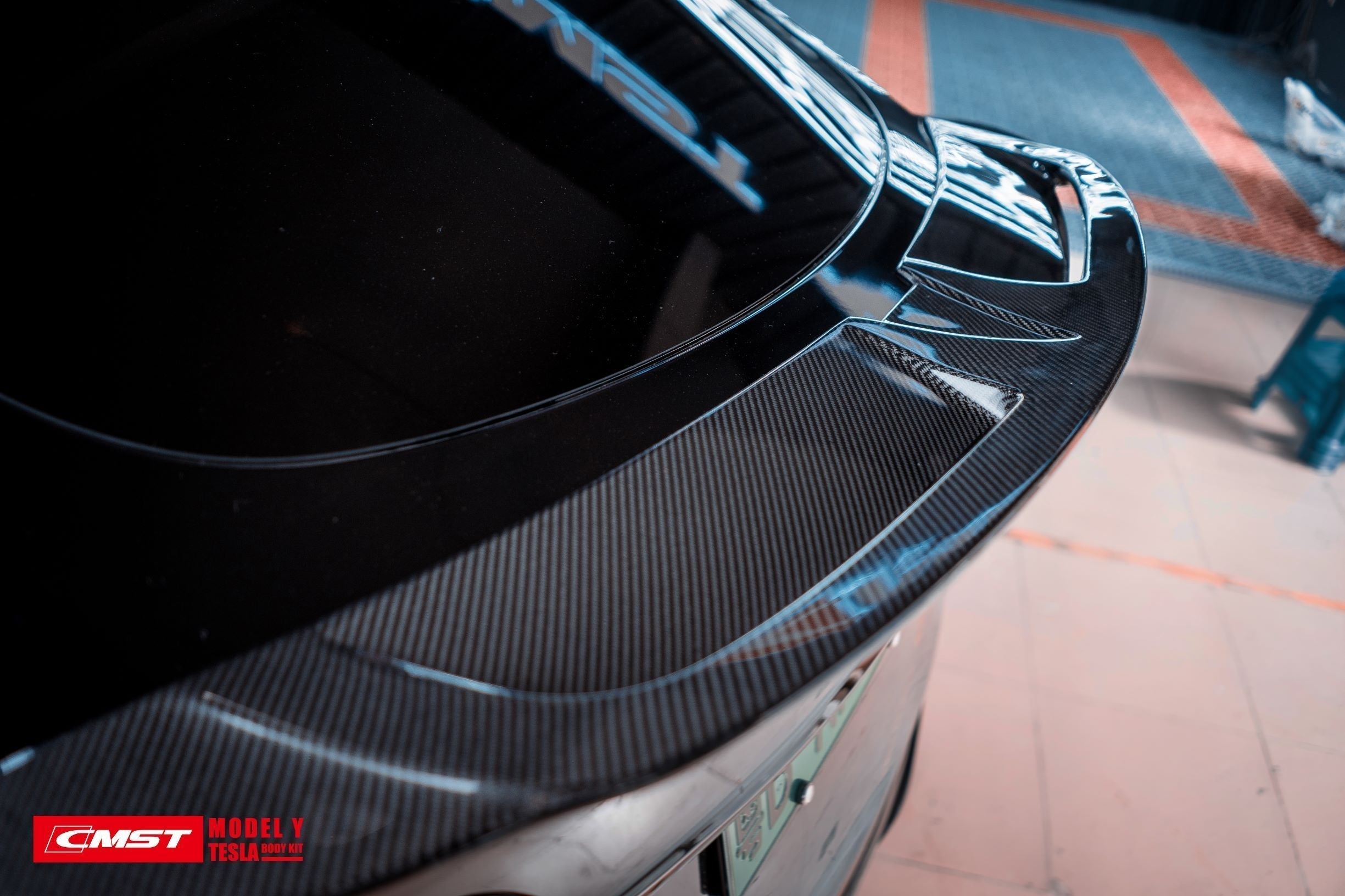 CMST Carbon Fiber Rear Spoiler Ver.1 for Tesla Model Y