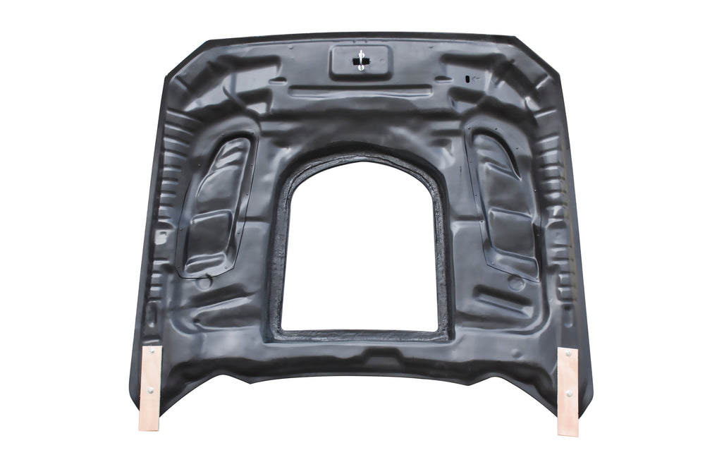 CMST Carbon Fiber Glass Transparent Hood Stage 2 ( Raised 2 inches ) for Ford Mustang S550.1 2015- 2017