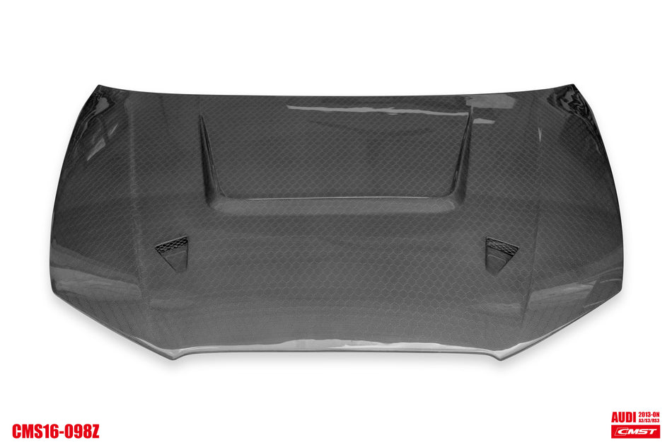 CMST Carbon Fiber Hood Bonnet Ver.4 for Audi RS3 2018-2020 & 2014-2020 A3 & A3 S Line & S3