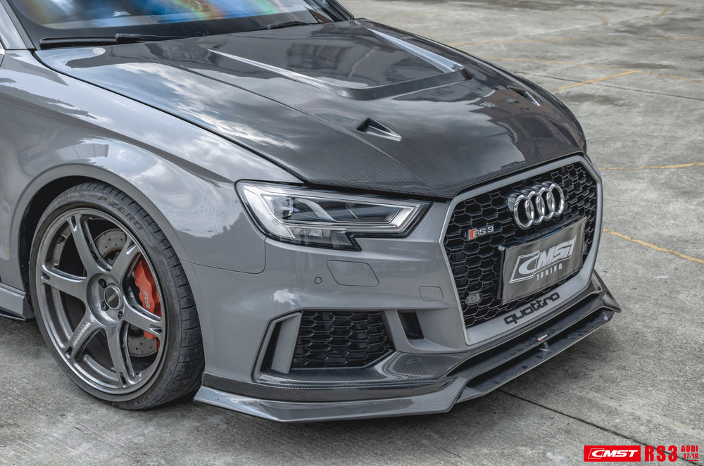 CMST Carbon Fiber Hood Bonnet Ver.4 for Audi RS3 2018-2020 & 2014-2020 A3 & A3 S Line & S3