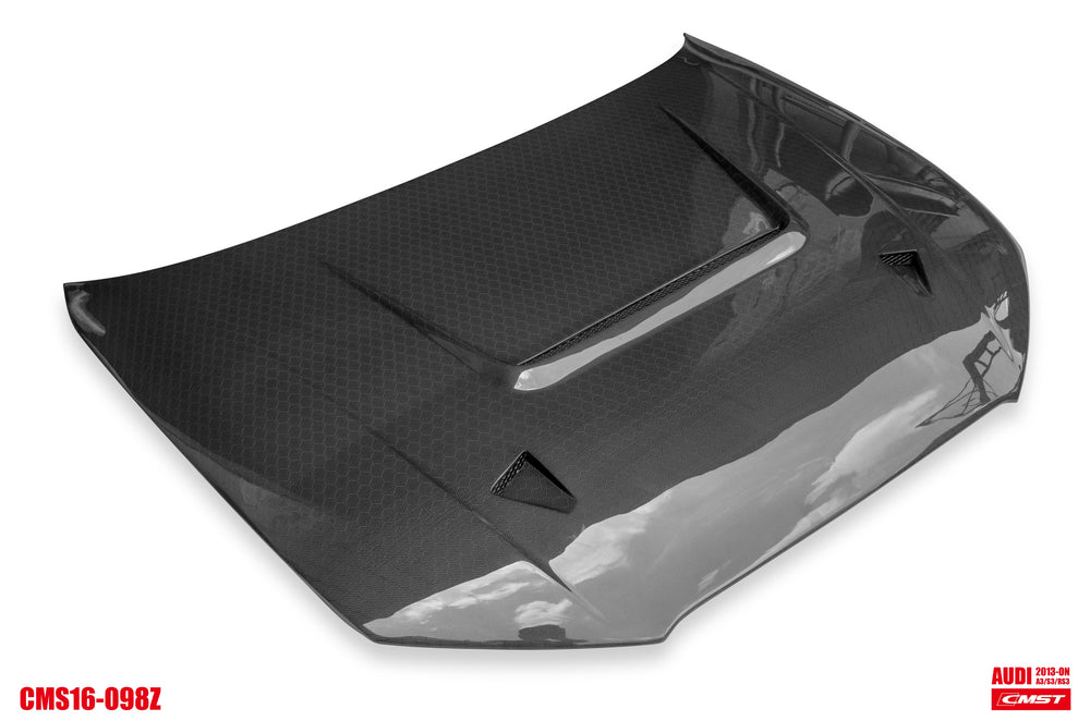 CMST Carbon Fiber Hood Bonnet Ver.4 for Audi RS3 2018-2020 & 2014-2020 A3 & A3 S Line & S3