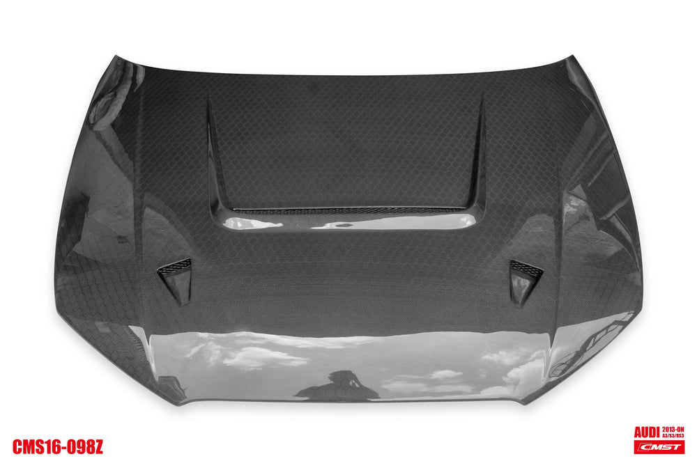 CMST Carbon Fiber Hood Bonnet Ver.4 for Audi RS3 2018-2020 & 2014-2020 A3 & A3 S Line & S3