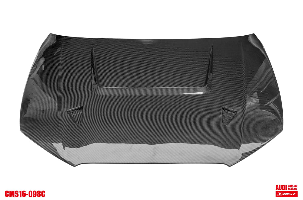 CMST Carbon Fiber Hood Bonnet Ver.4 for Audi RS3 2018-2020 & 2014-2020 A3 & A3 S Line & S3
