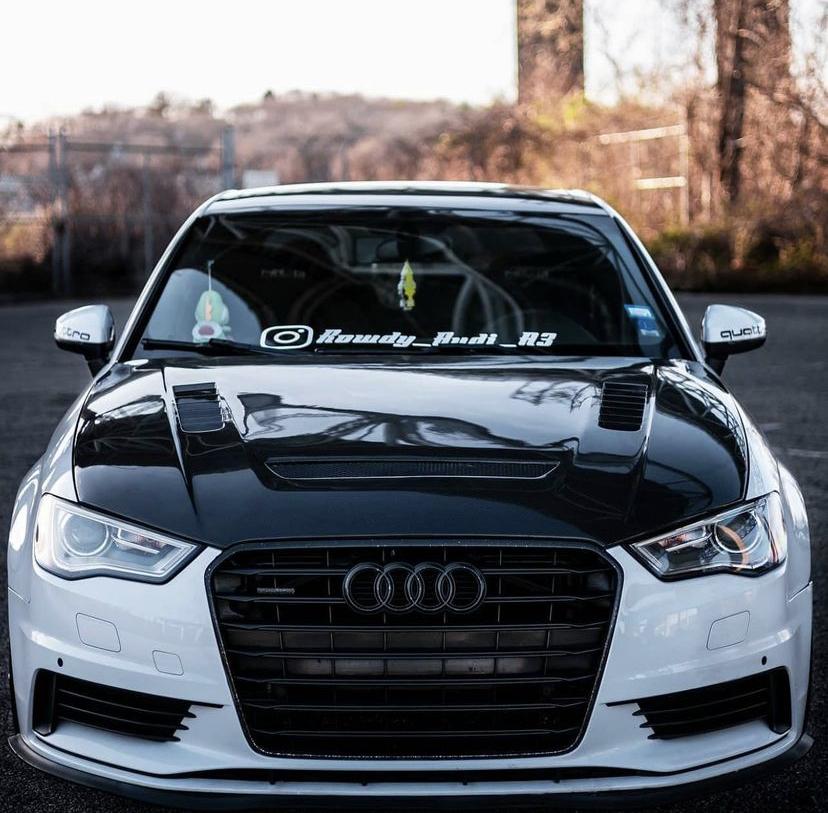 CMST Carbon Fiber Hood Bonnet Ver.2 for Audi RS3 A3 A3 S Line 2014-2020 Sedan