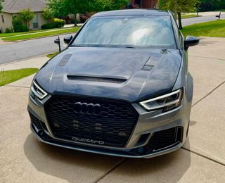 CMST Carbon Fiber Hood Bonnet Ver.2 for Audi RS3 A3 A3 S Line 2014-2020 Sedan