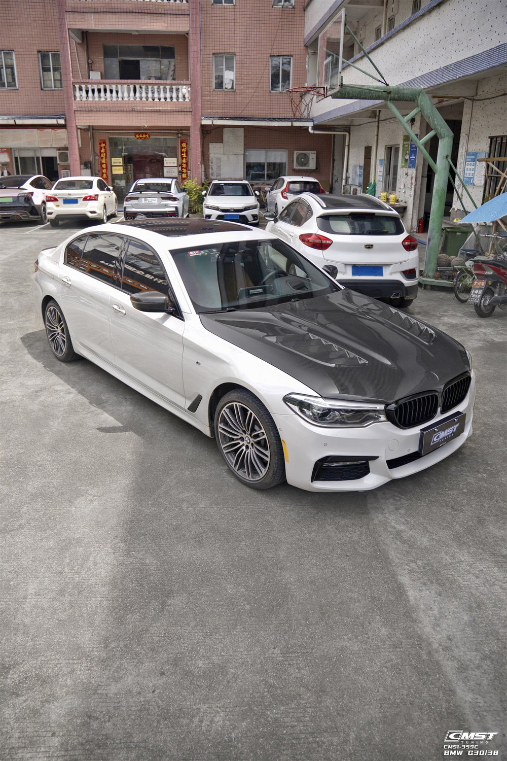 CMST Vented Carbon Fiber Hood Bonnet Ver.1 for BMW M5 F90 G30 540i M550i