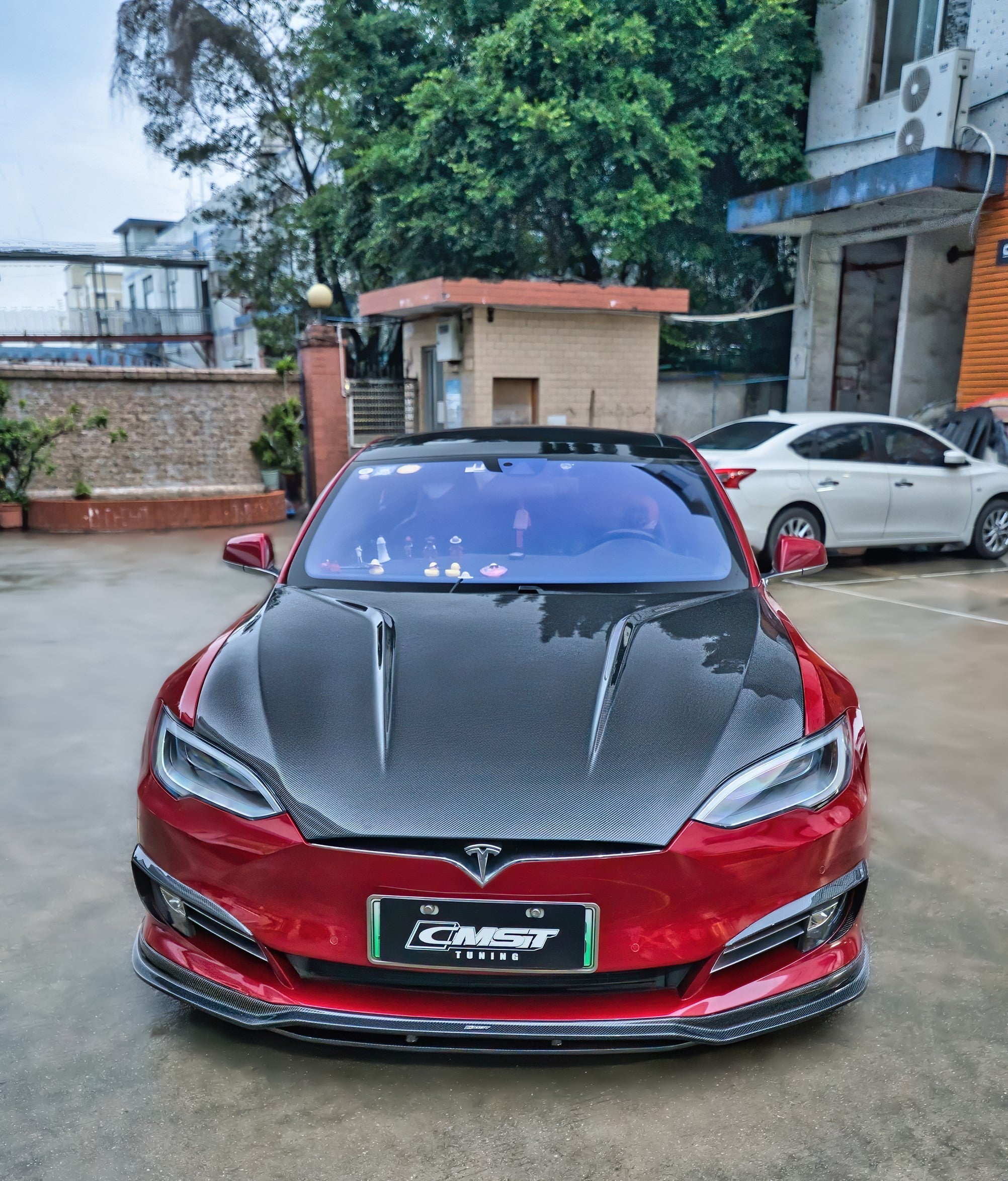 CMST Carbon Fiber Hood Bonnet for Tesla Model S & Plaid late 2016-2020