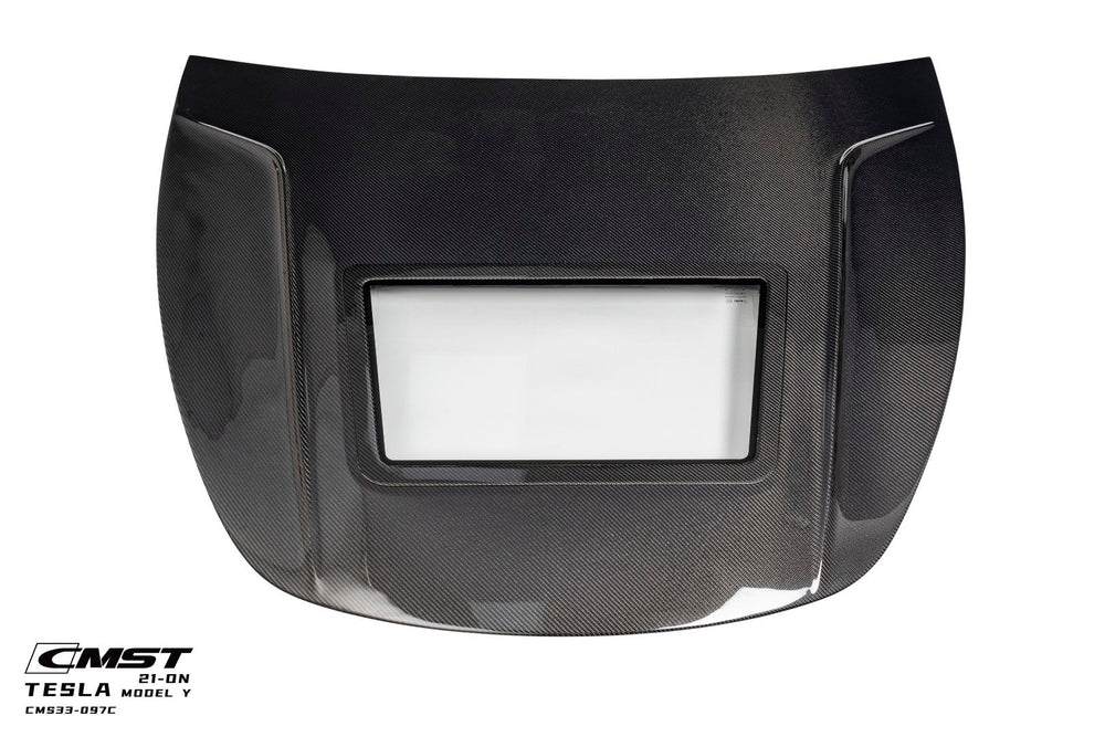 CMST Carbon Fiber Hood Clearview Glass Transparent for Tesla Model Y