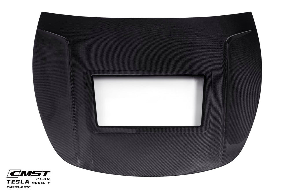 CMST Carbon Fiber Hood Clearview Glass Transparent for Tesla Model Y
