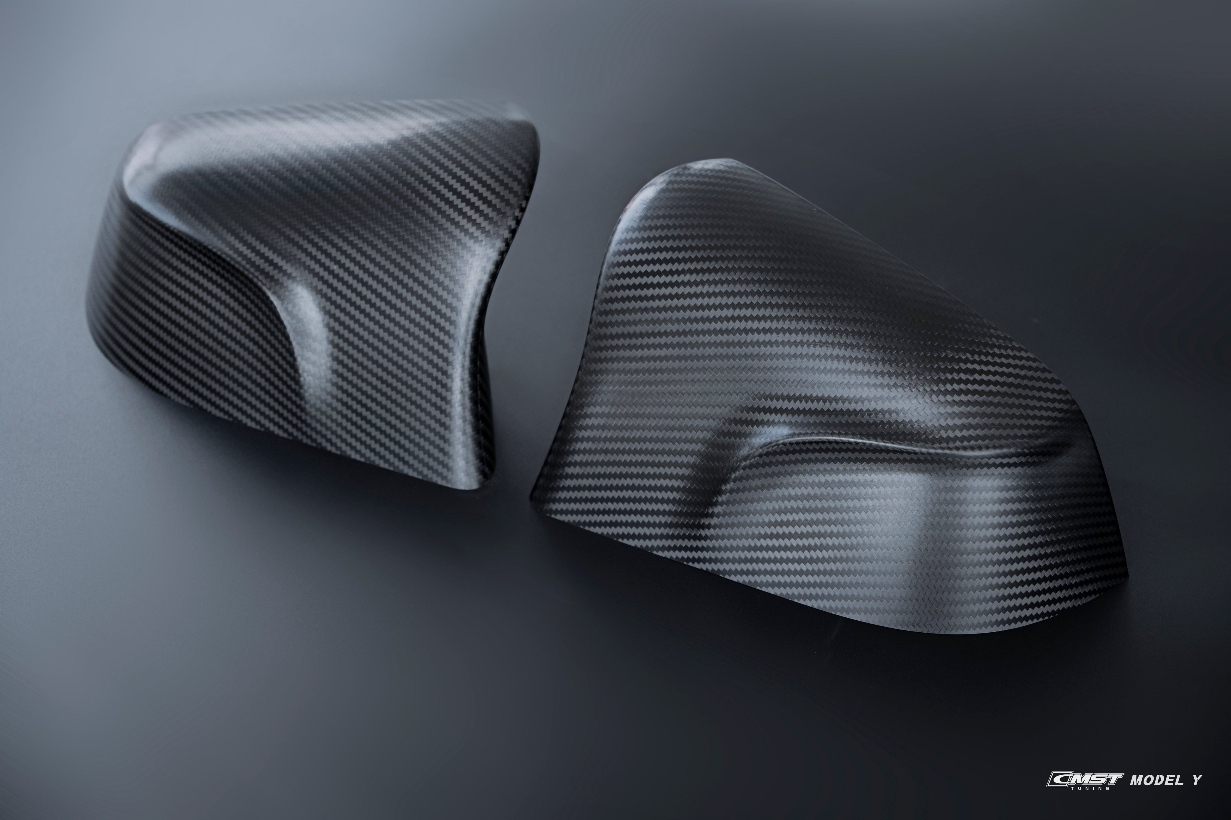 CMST Carbon Fiber Mirror Covers for Tesla Model Y