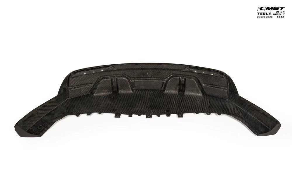 CMST Carbon Fiber Rear Diffuser Ver.4 with tow hook access for Tesla Model Y