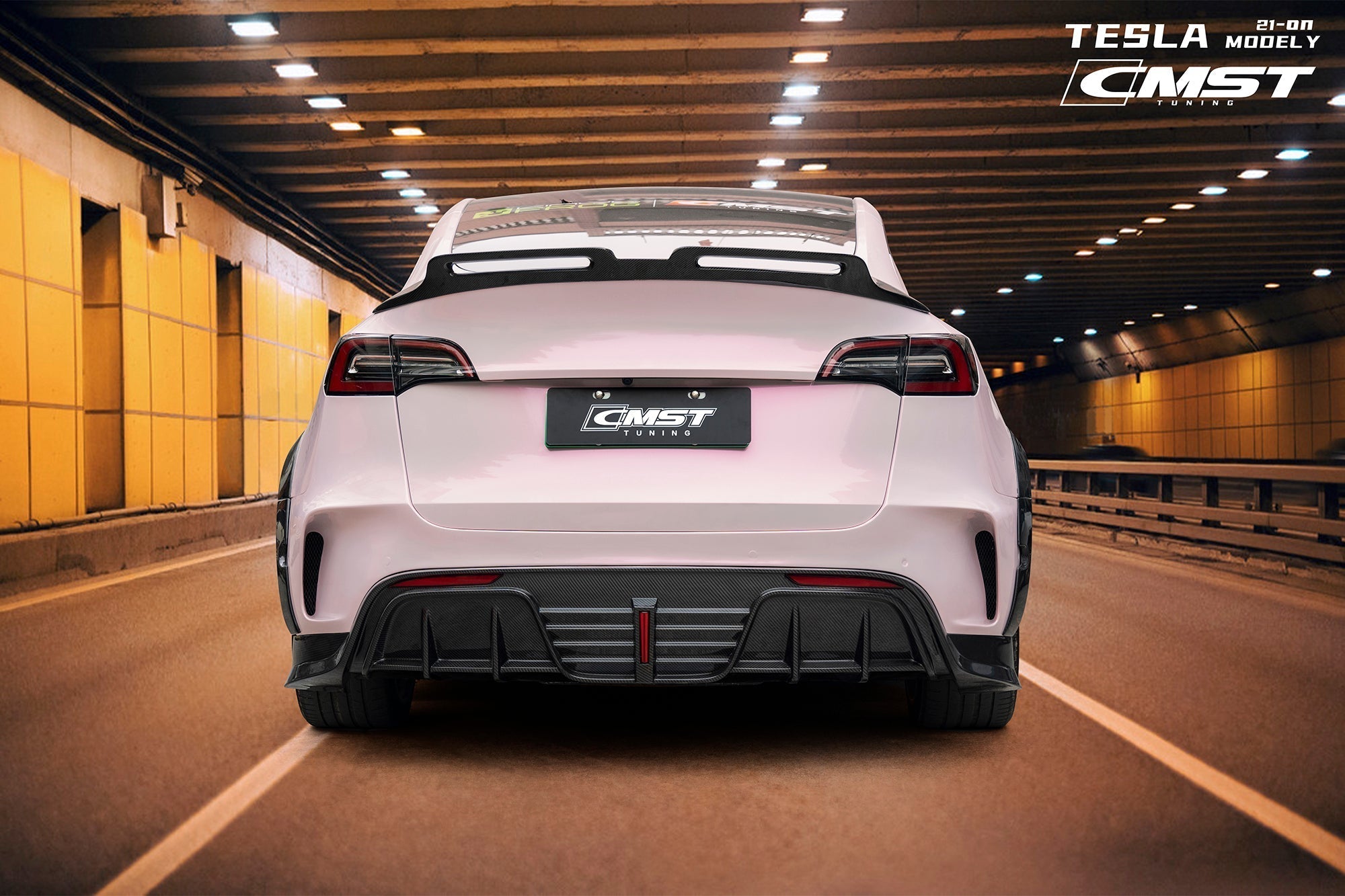 CMST Carbon Fiber Rear Diffuser Ver.6 for Tesla Model Y