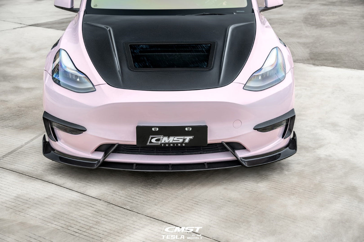 CMST Carbon Fiber Front Lip Ver.4 for Tesla Model Y