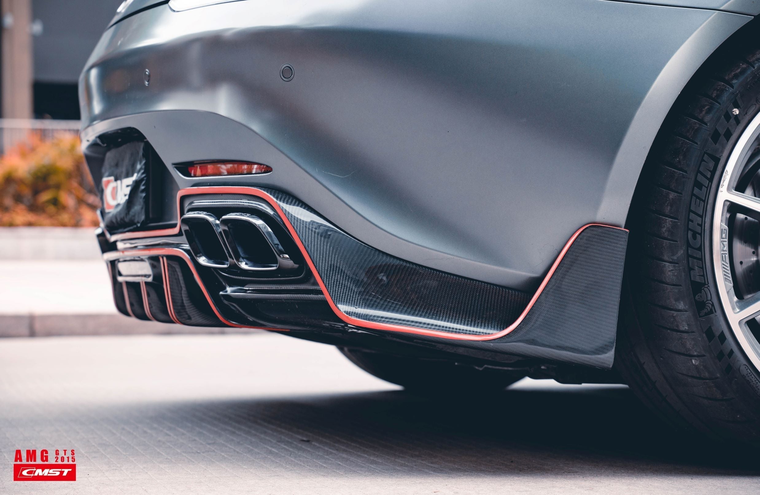 CMST Carbon Fiber Rear Diffuser for Mercedes Benz C190 AMG GT GTS 2015-ON
