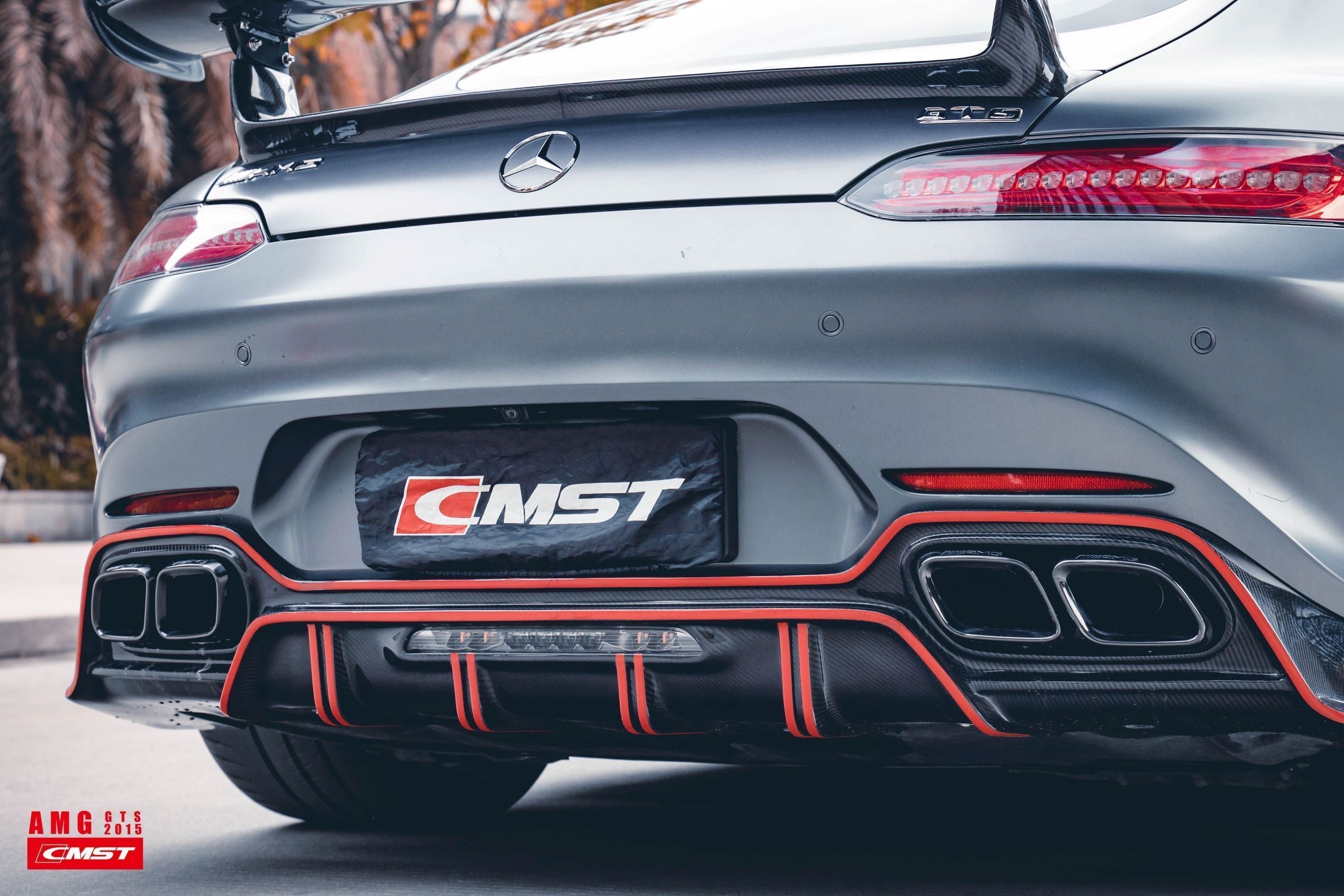 CMST Carbon Fiber Rear Diffuser for Mercedes Benz C190 AMG GT GTS 2015-ON