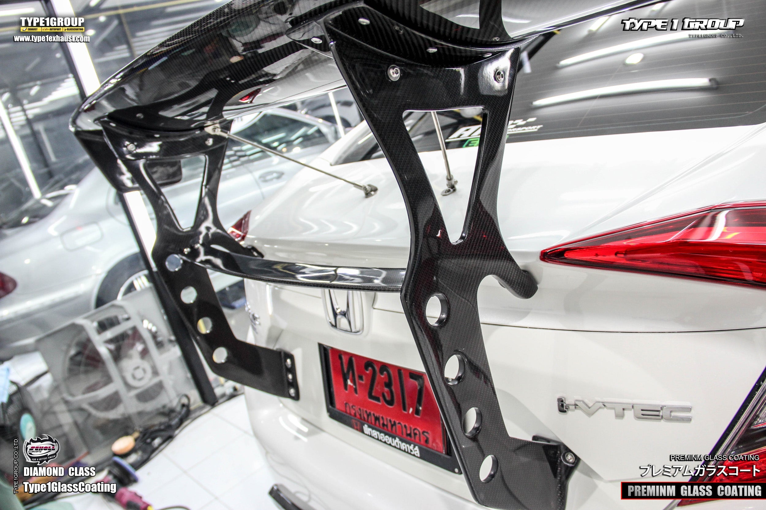 CMST Carbon Fiber Rear GT Wing for Honda 10th Gen Civic Sedan