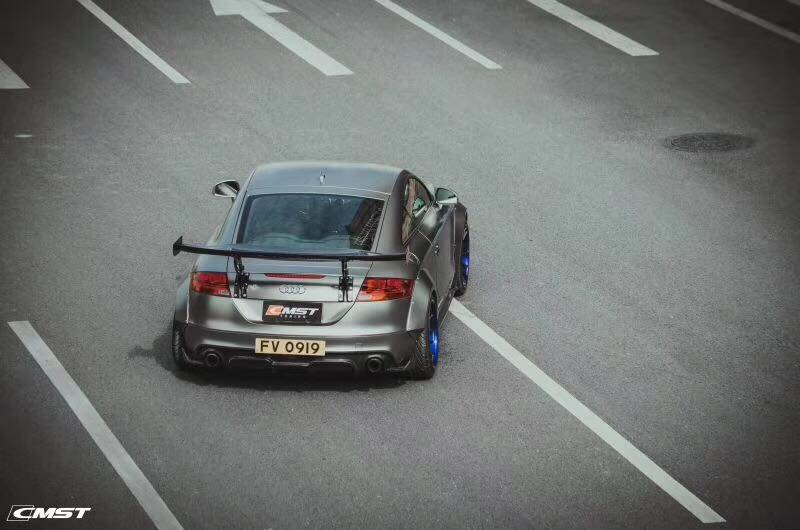 CMST Carbon Fiber Rear Spoiler Wing For Audi TT TTS MK2 8J 2007-2015