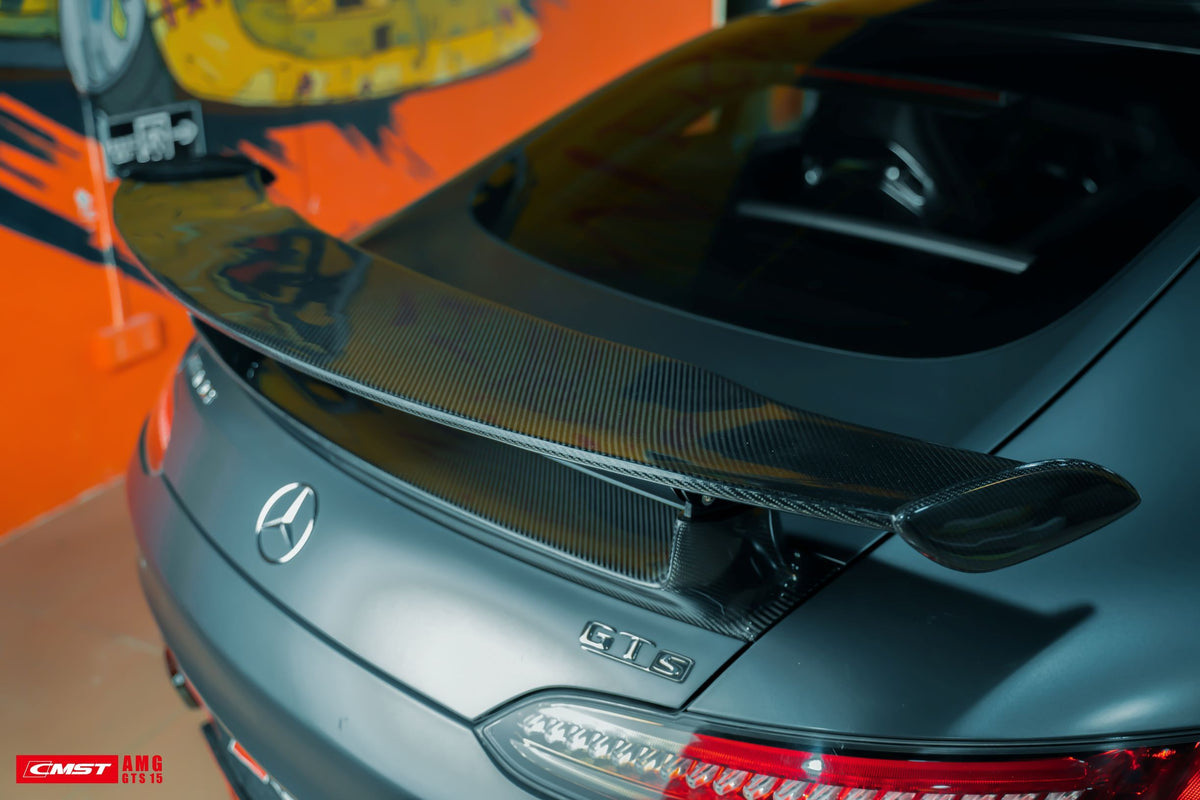 CMST Carbon Fiber Rear Spoiler Wing Ver.1 for Mercedes Benz C190 AMG GT GTS GTC 2015-2021