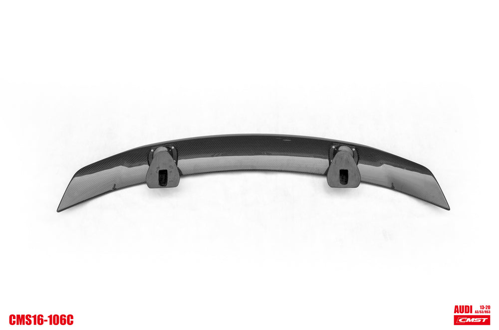 CMST Carbon Fiber Rear Spoiler Wing ver.3 for Audi RS3 2018-2020 & S3 & A3 S Line & A3 2014-2020