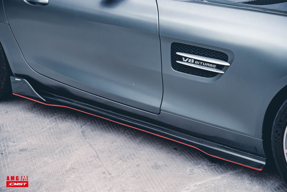 CMST Carbon Fiber Side Skirts for Mercedes Benz C190 AMG GT GTS 2015-2017