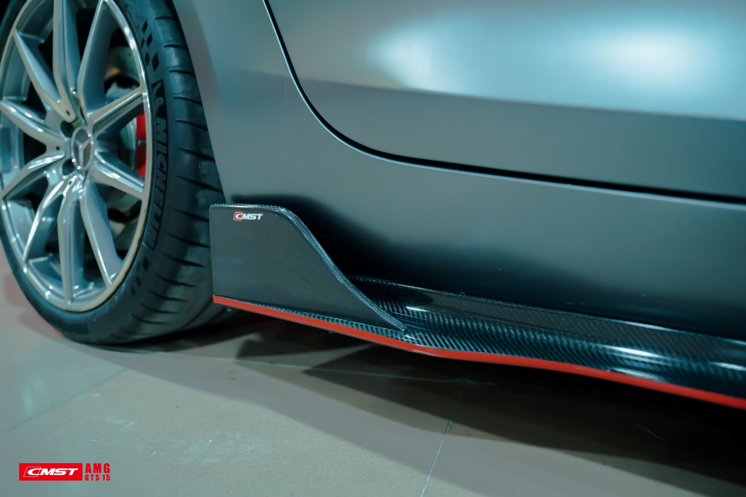 CMST Carbon Fiber Side Skirts for Mercedes Benz C190 AMG GT GTS 2015-2017
