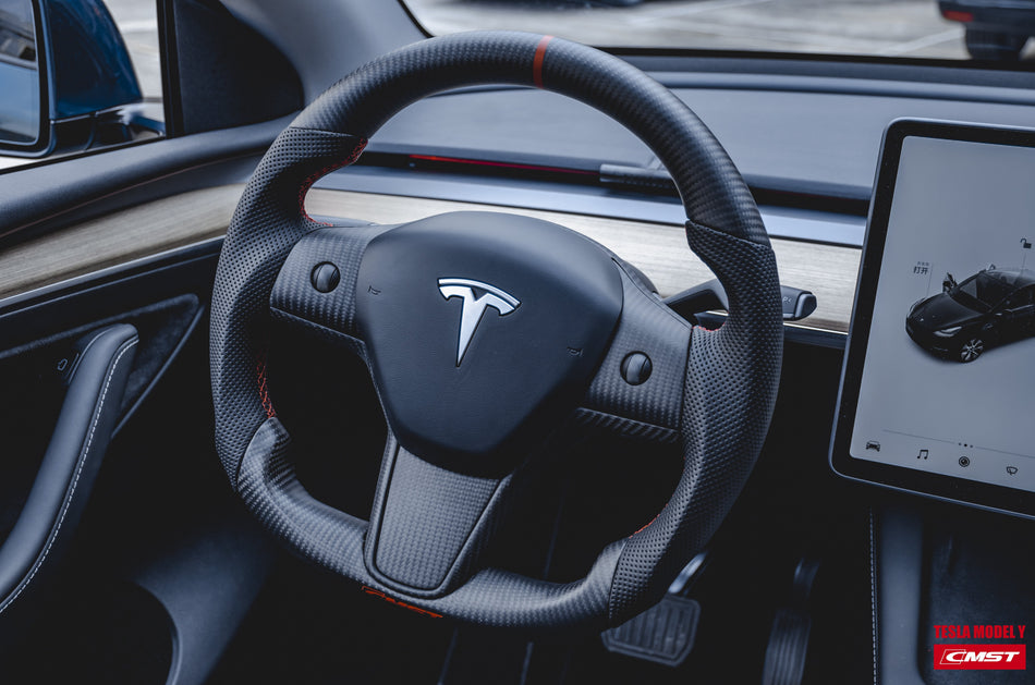 CMST Carbon Fiber Steering Wheels for Tesla Model 3 & Model Y