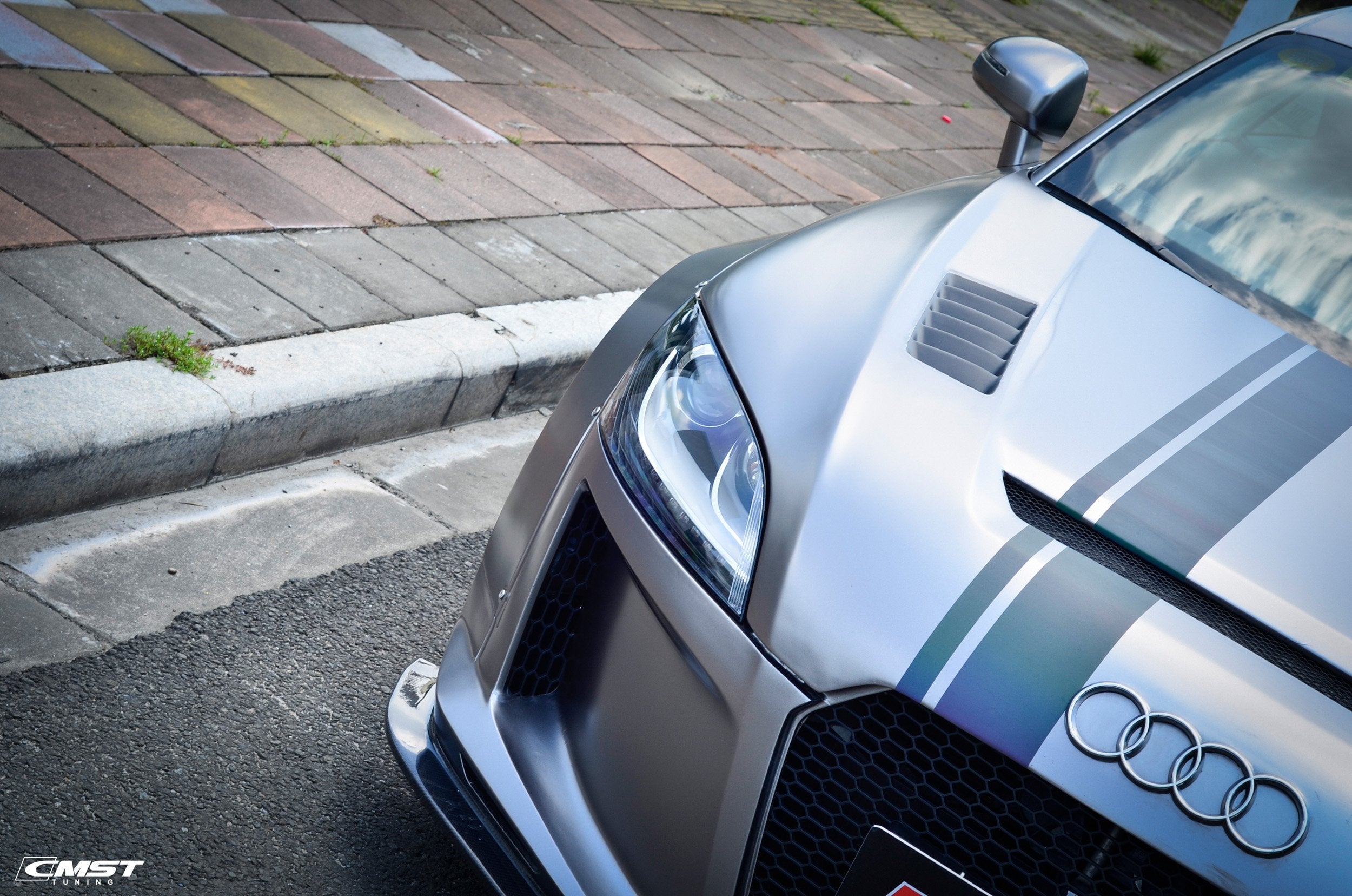 CMST Carbon Fiber Front Bumper & Front Lip For Audi TT TTS MK2 8J 2011-2015